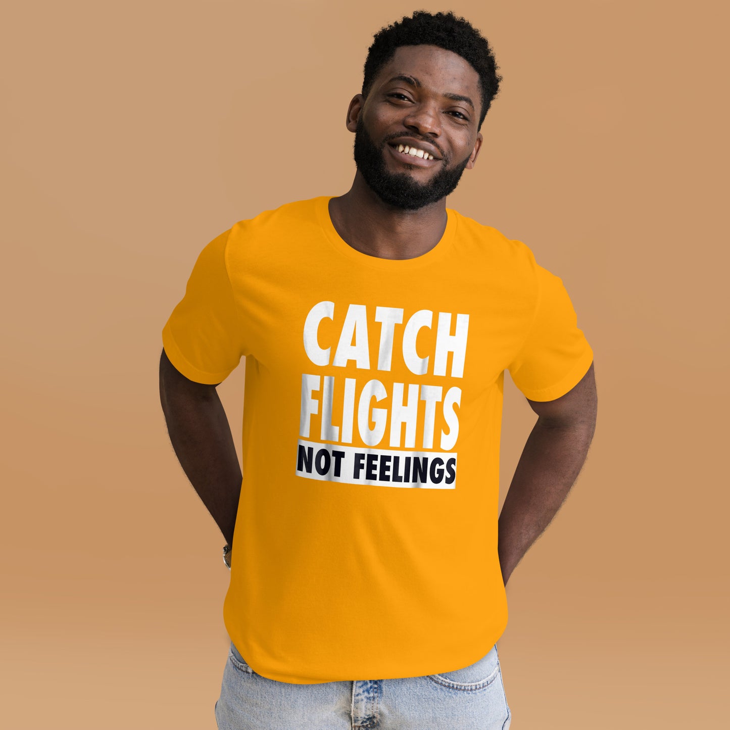 CATCH FLIGHTS NOT FEELINGS T-SHIRT _ I LOVE TO TRAVEL SHIRT