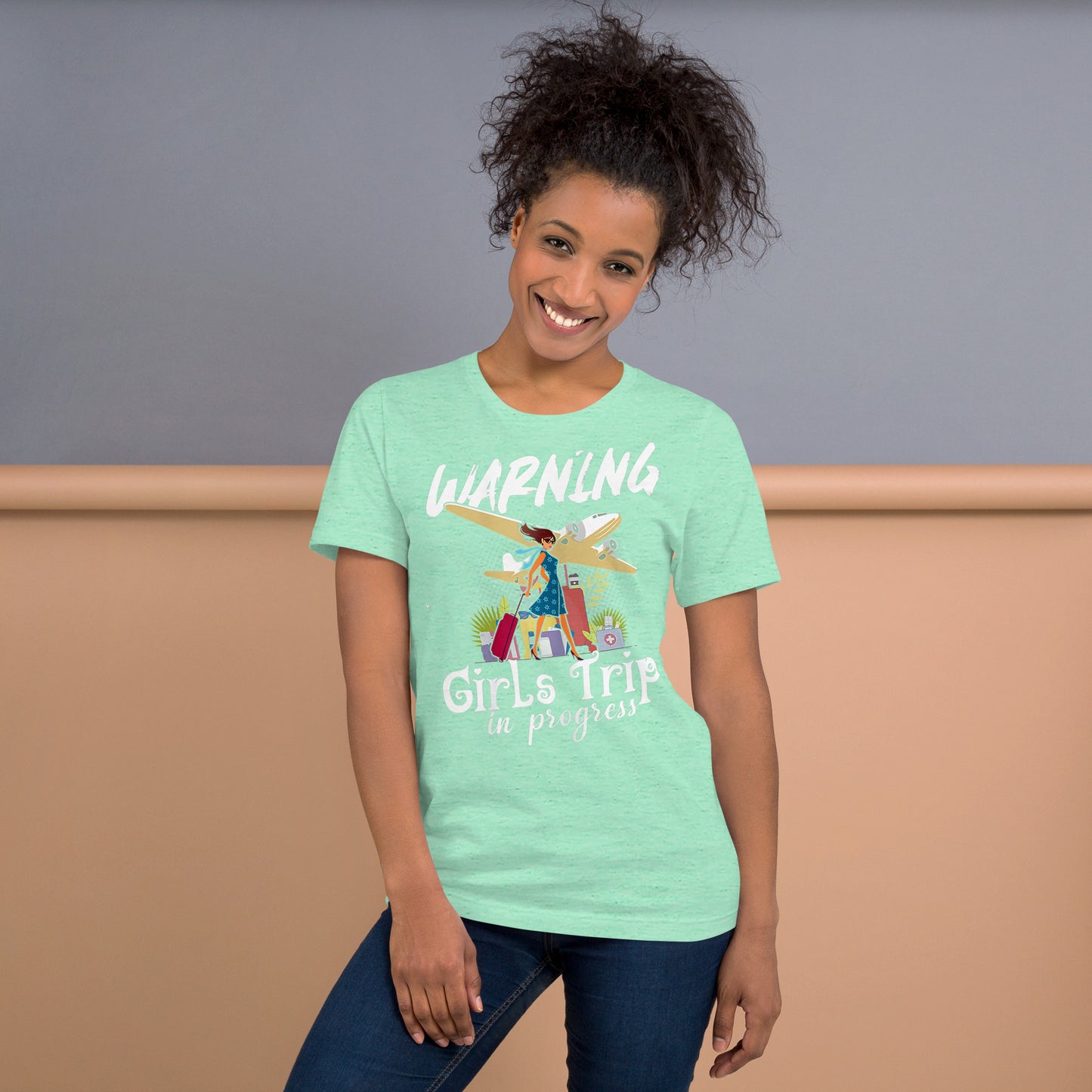 WOMENS FUNNY VACATION SHIRTS - WARNING GIRLS TRIP IN PROGRESS T-SHIRT_1
