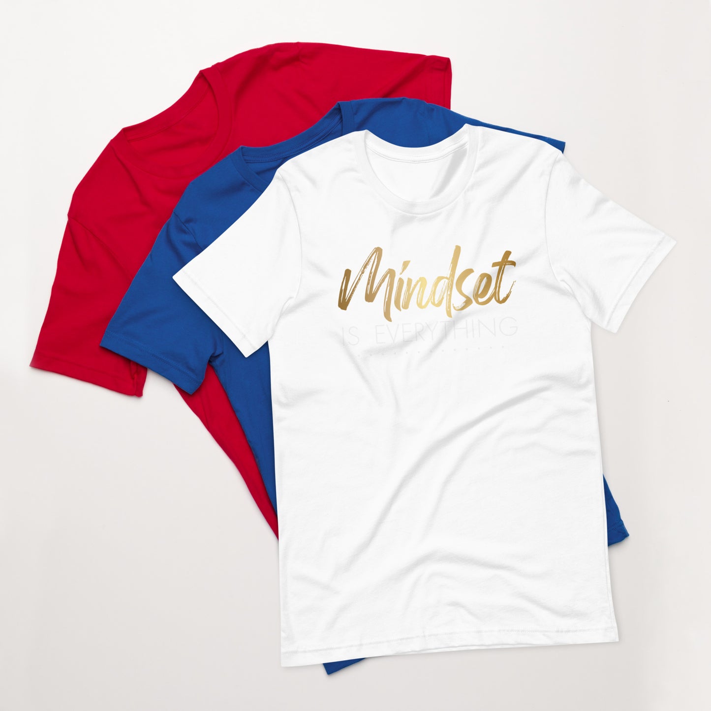 MINDSET IS EVERYTHING IN GOLD AND WHITE
