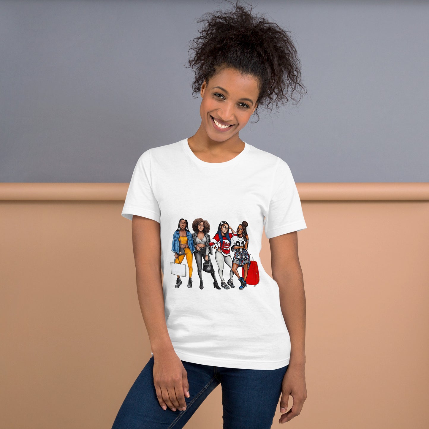 Catch Flights Not Feelings Black Women Vacation Group Summer T-Shirt