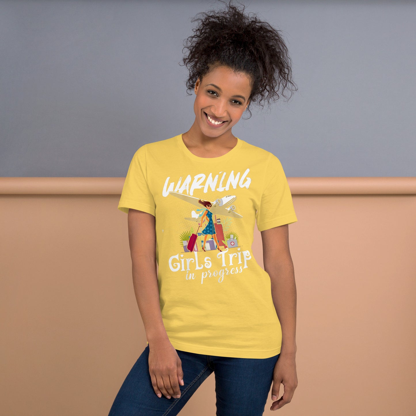 WOMENS FUNNY VACATION SHIRTS - WARNING GIRLS TRIP IN PROGRESS T-SHIRT_1
