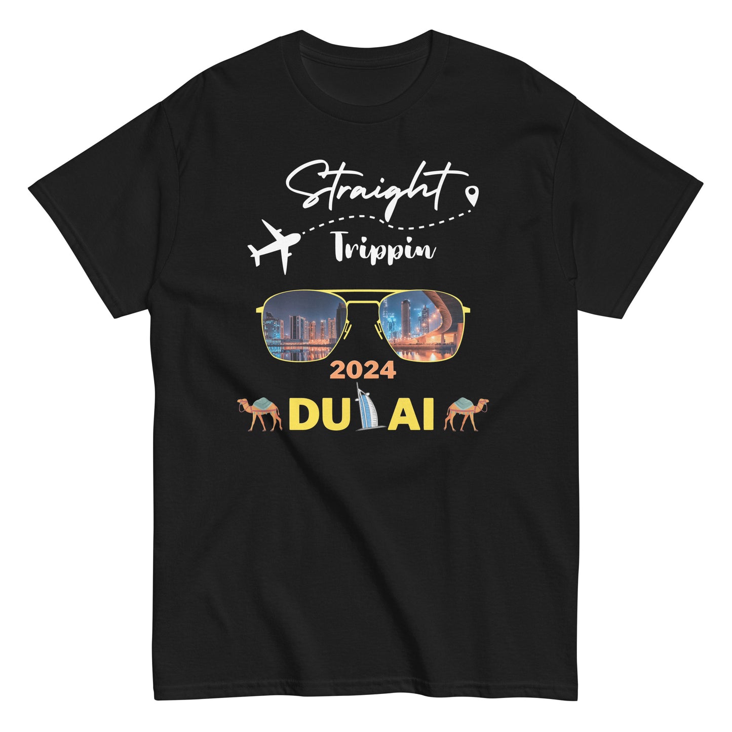 STRAIGHT TRIPPIN DUBAI 2024 GILDAN 5000 HEAVY COTTON