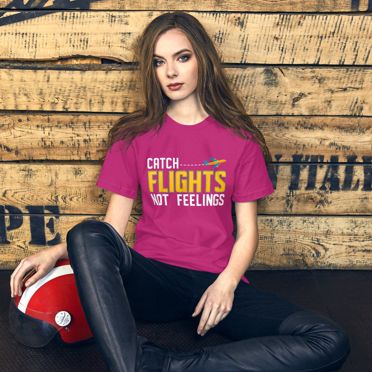 CATCH FLIGHTS NOT FEELING FUNNY T-SHIRT