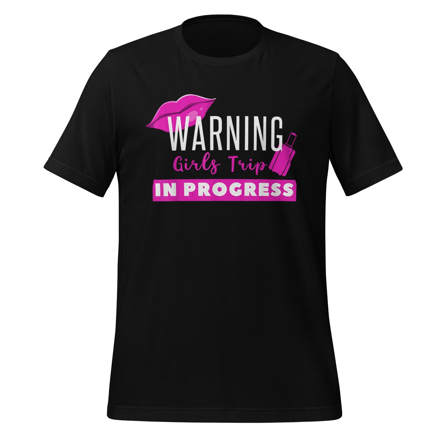 GIRLS TRIP SHIRTS FOR WOMEN WARNING GIRLS TRIP IN PROGRESS T-SHIRT