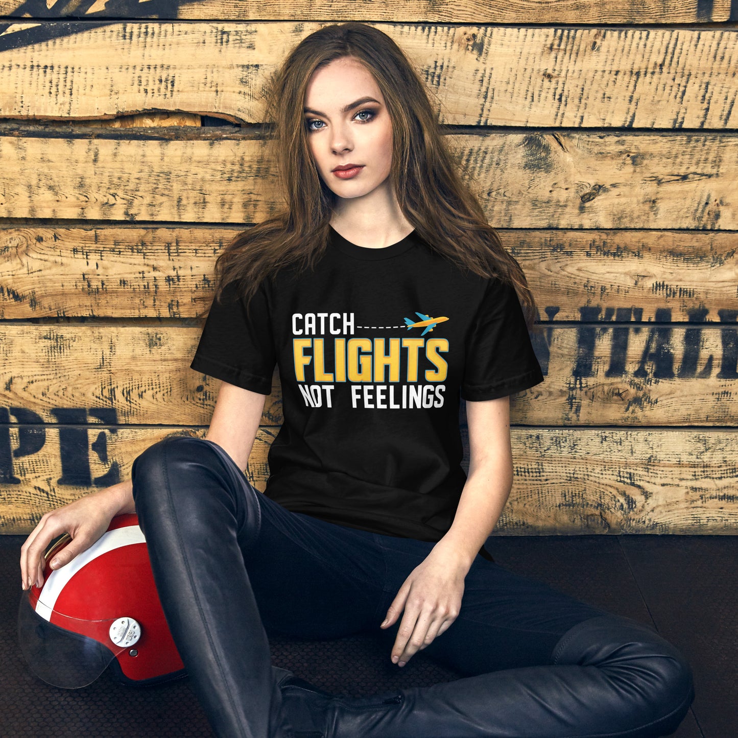 CATCH FLIGHTS NOT FEELING FUNNY T-SHIRT