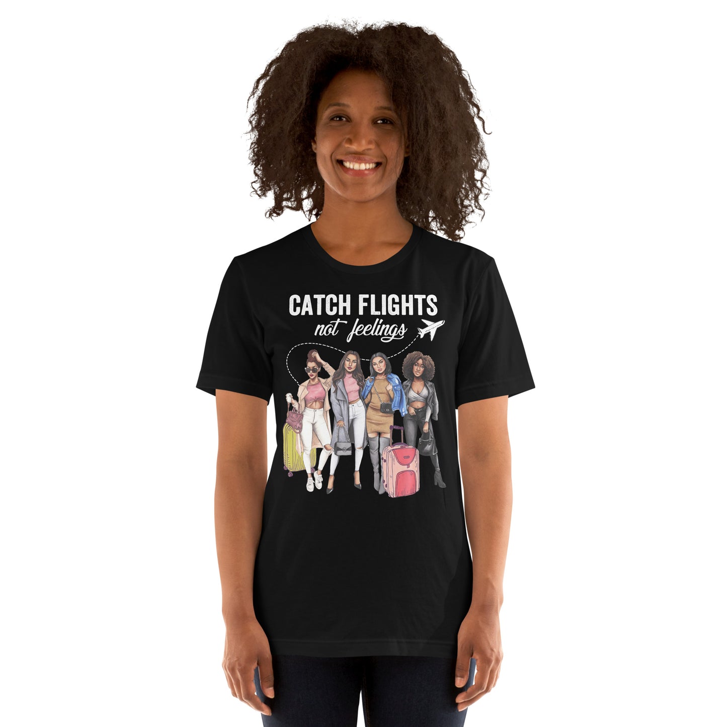 Catch Flights Not Feelings - Summer Vacation T-Shirt-min