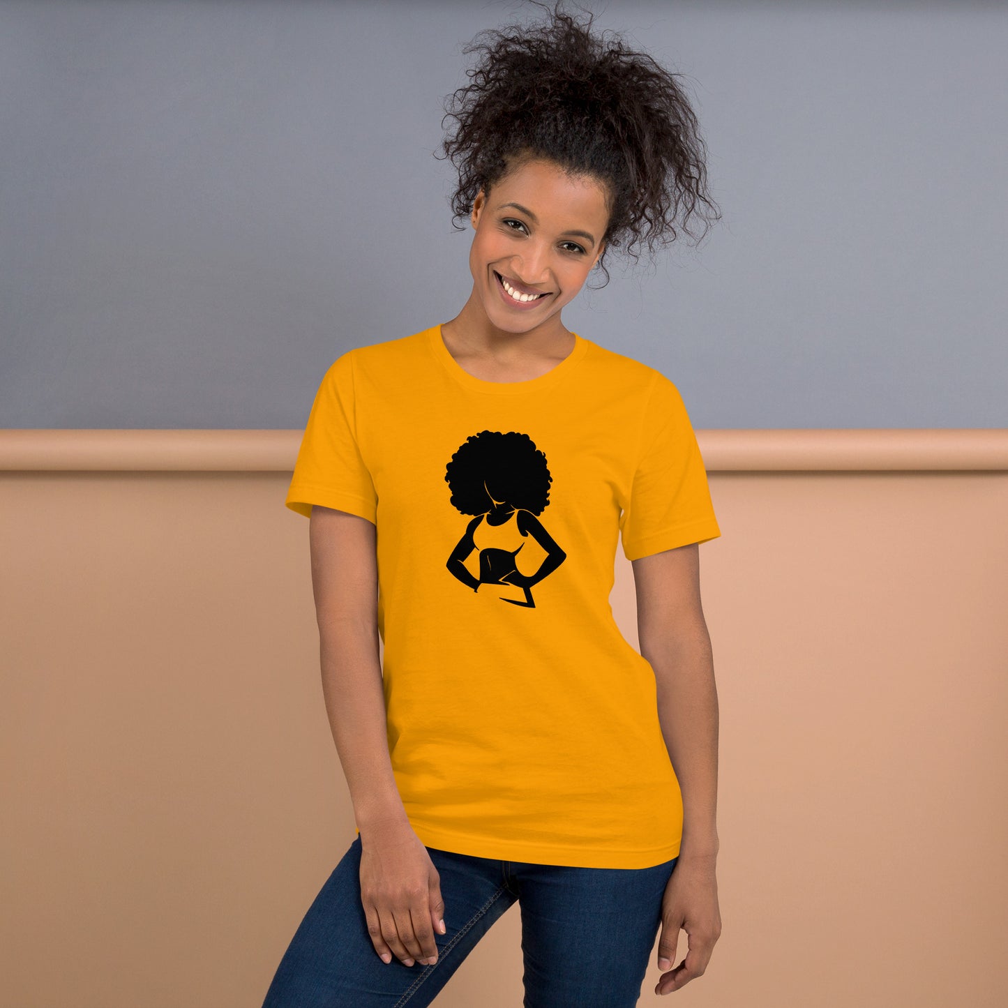 AFRO WOMAN STANDING PROUD