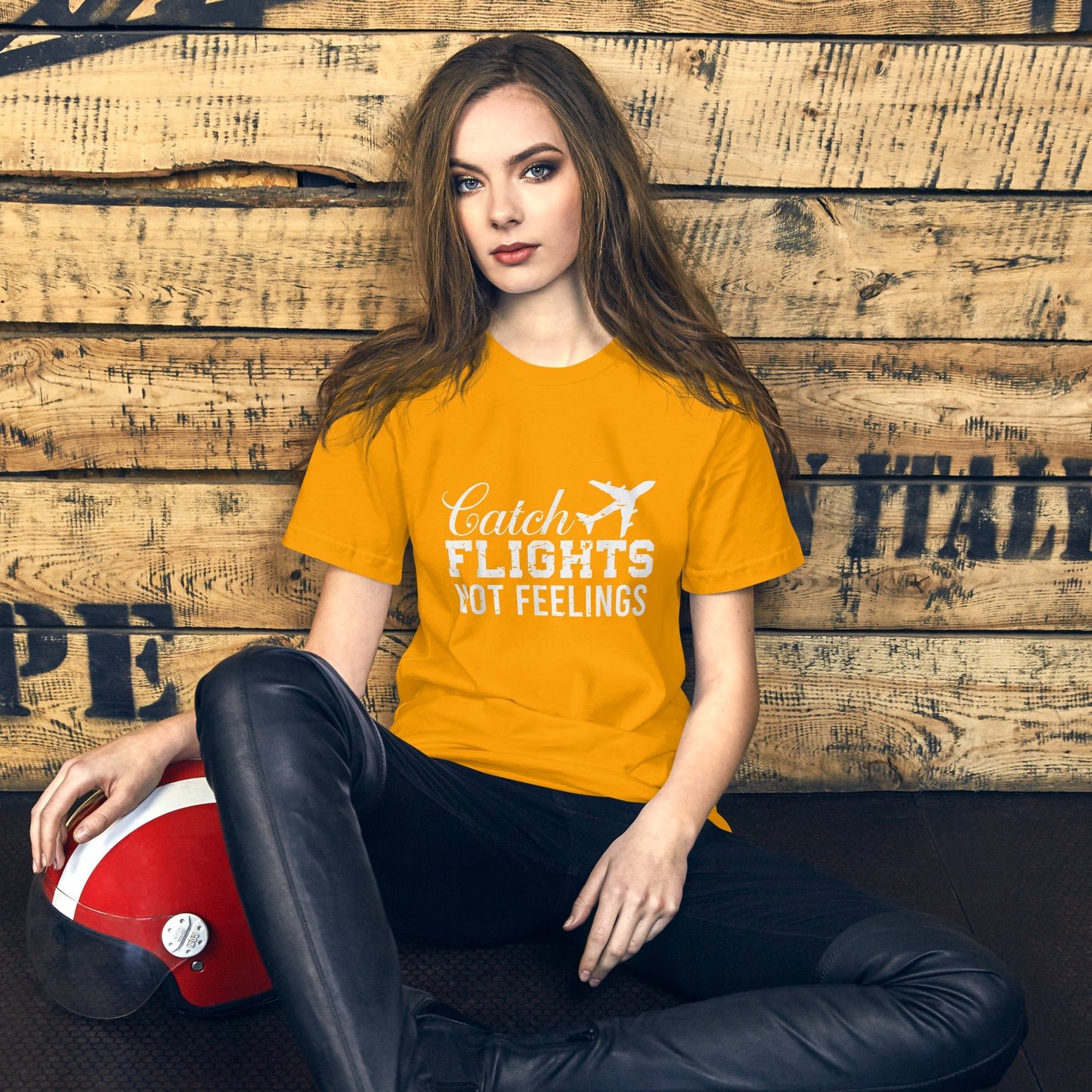 AWESOME GIRLS CATCH FLIGHTS NOT FEELINGS T-SHIRT