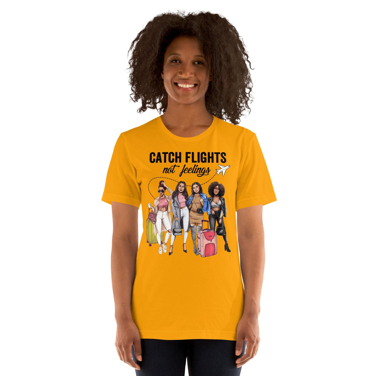 2 Catch Flights Not Feelings - Summer Vacation T-Shirt-min