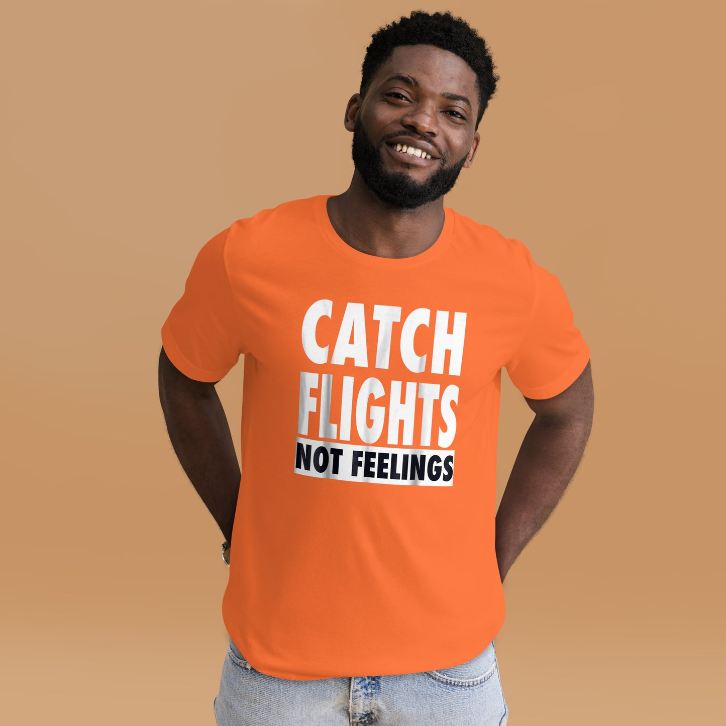 CATCH FLIGHTS NOT FEELINGS T-SHIRT _ I LOVE TO TRAVEL SHIRT