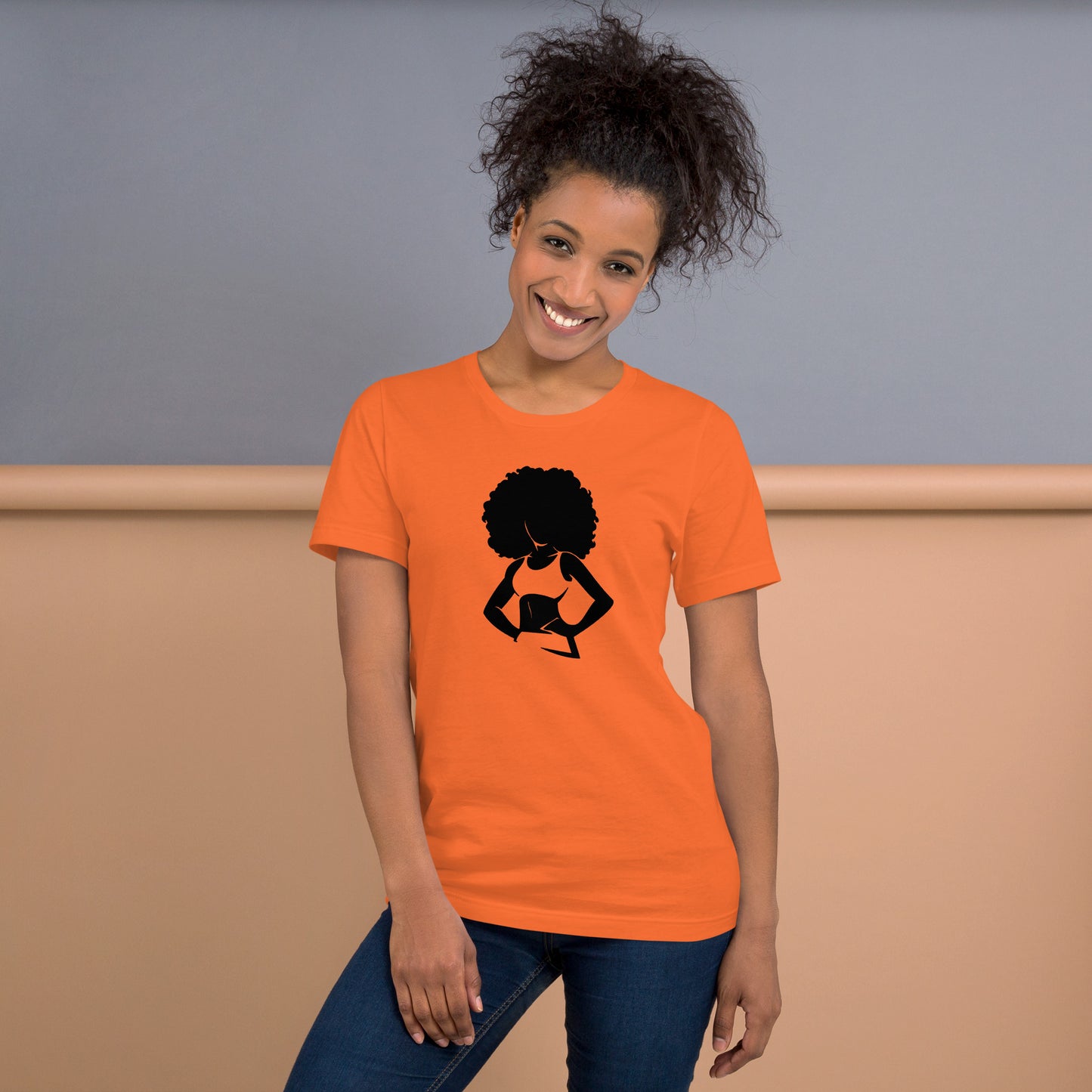 AFRO WOMAN STANDING PROUD