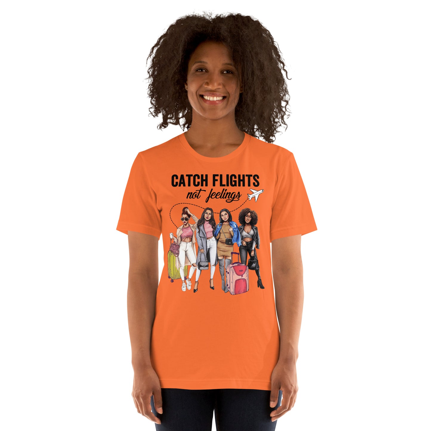 2 Catch Flights Not Feelings - Summer Vacation T-Shirt-min