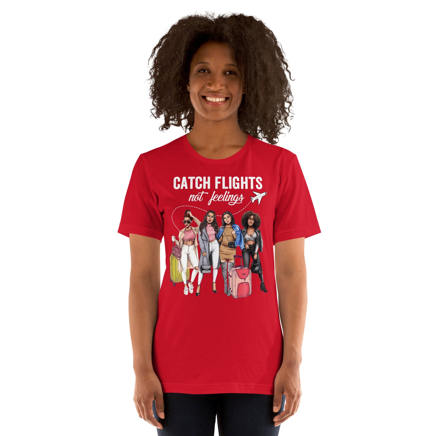 Catch Flights Not Feelings - Summer Vacation T-Shirt-min