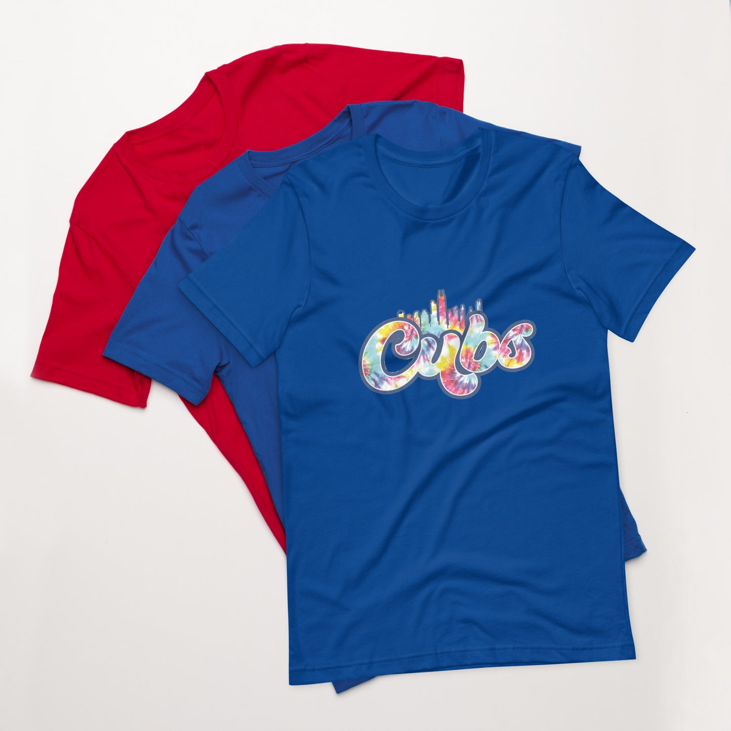 CHICAGO CUBS WITH COLORFUL SKYLINE