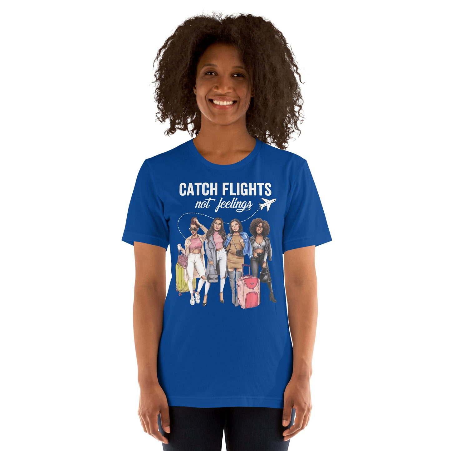 Catch Flights Not Feelings - Summer Vacation T-Shirt-min