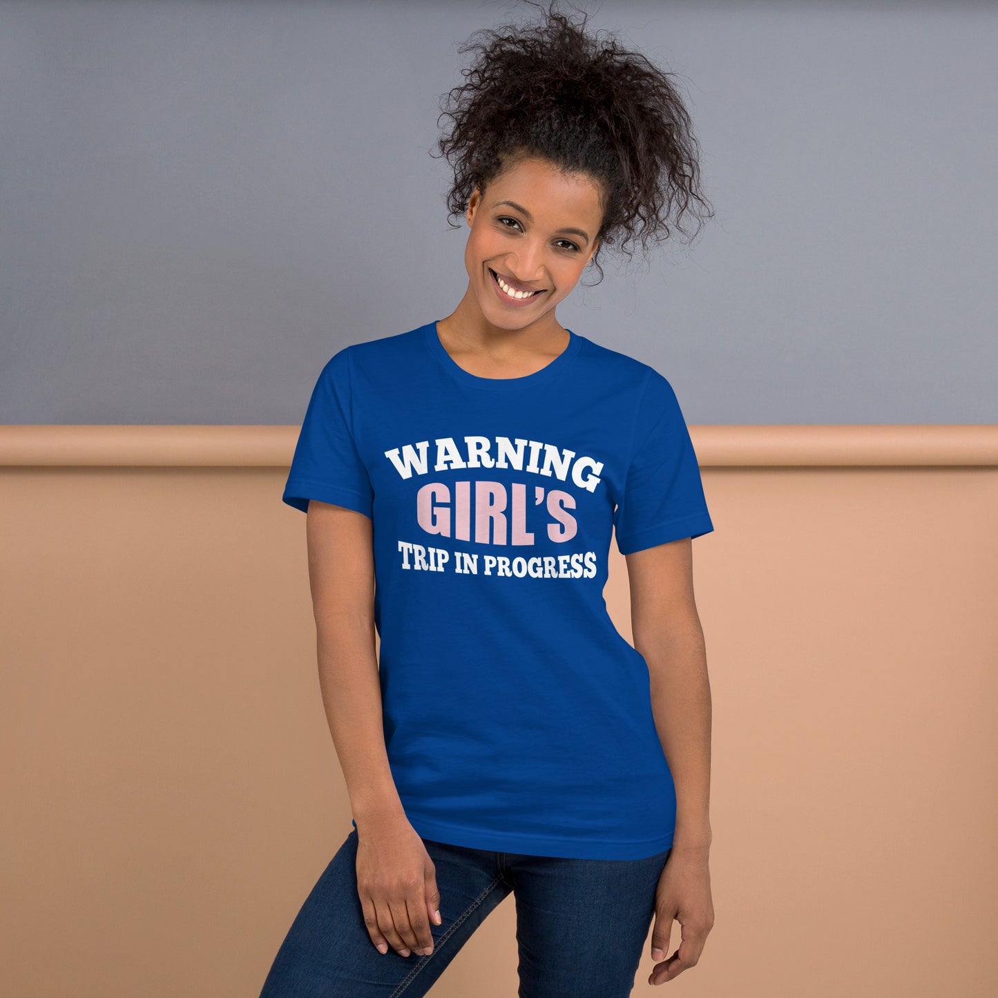 FUNNY VACATION TEES -WARNING GIRLS TRIP IN PROGRESS T-SHIRT