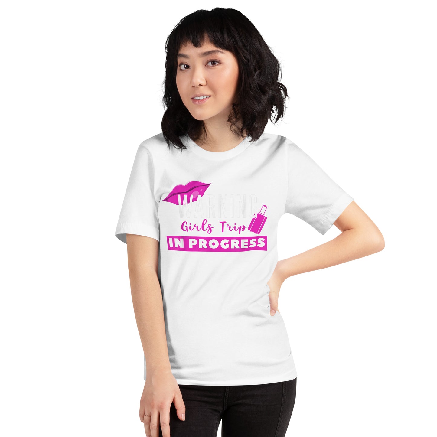 GIRLS TRIP SHIRTS FOR WOMEN WARNING GIRLS TRIP IN PROGRESS T-SHIRT