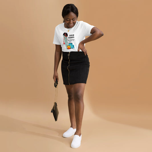 Catch flights not feelings Melanin Queen T-Shirt