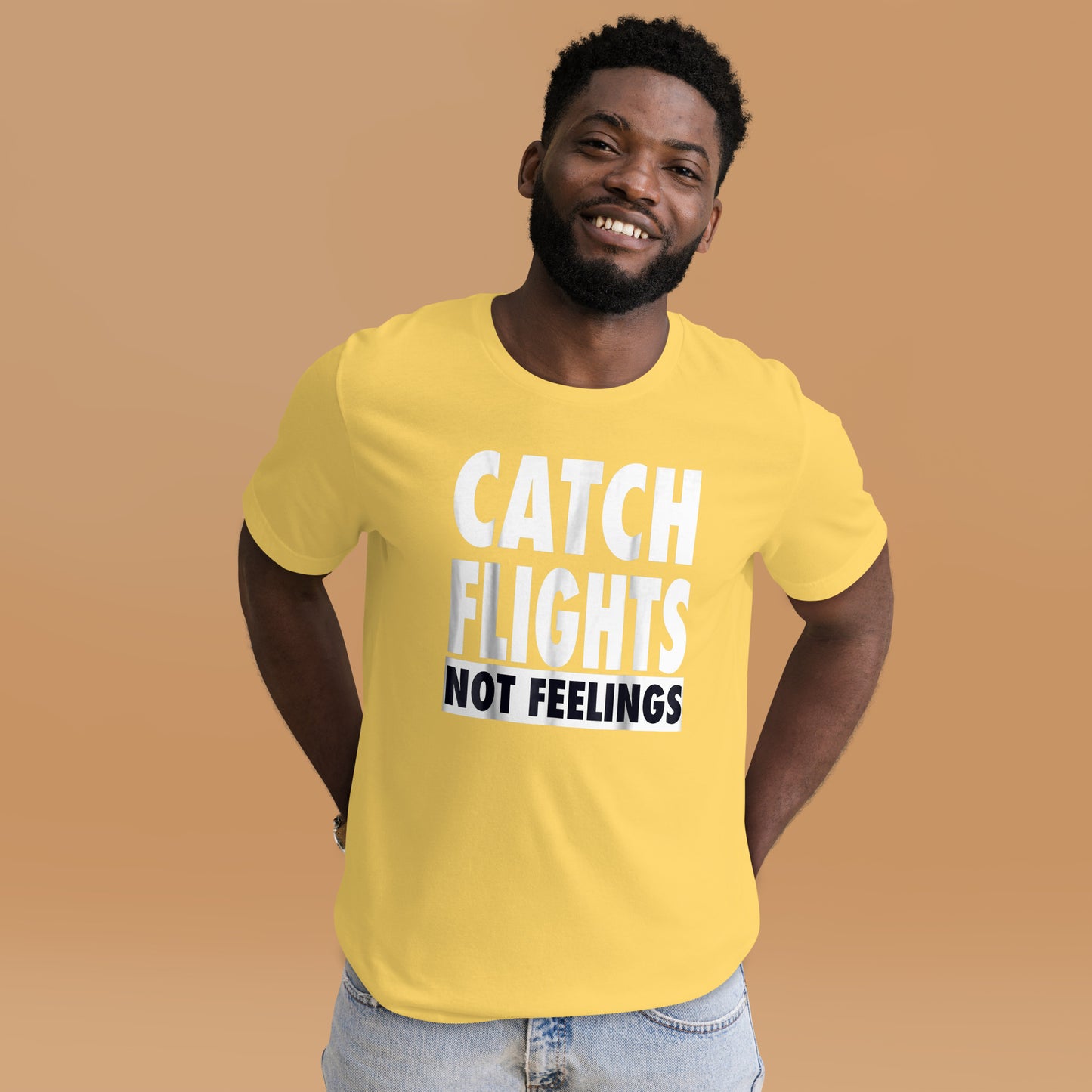 CATCH FLIGHTS NOT FEELINGS T-SHIRT _ I LOVE TO TRAVEL SHIRT