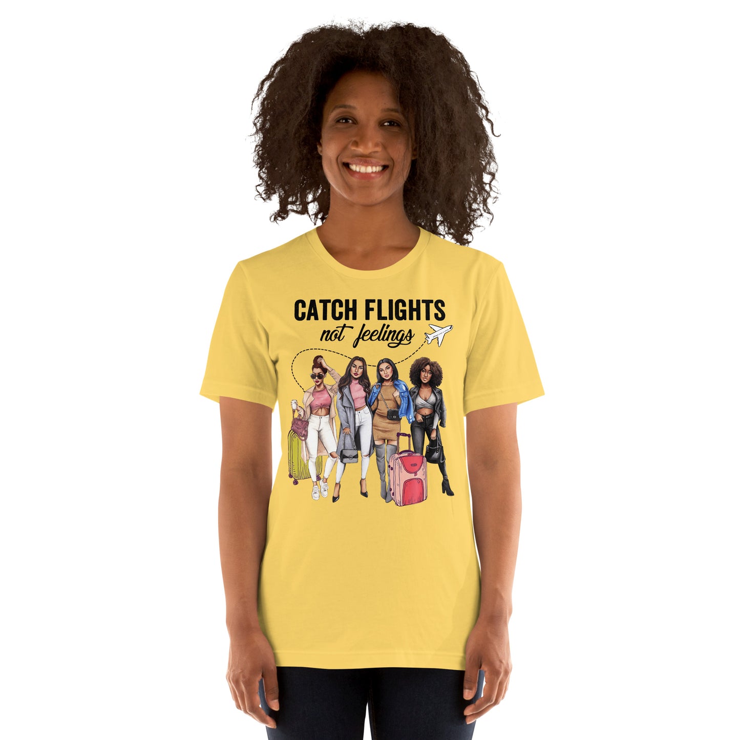 2 Catch Flights Not Feelings - Summer Vacation T-Shirt-min