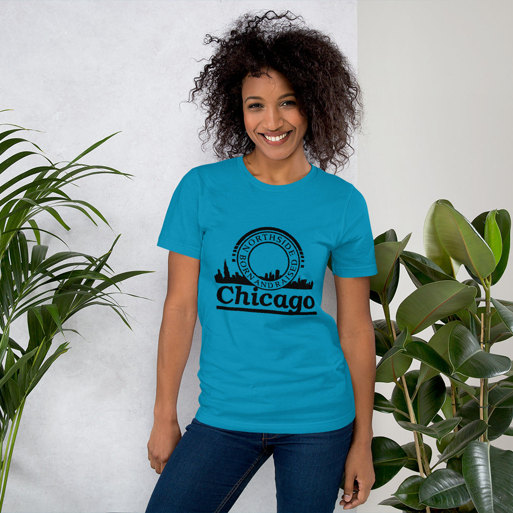 Chicago Skyline Design Unisex T-Shirt