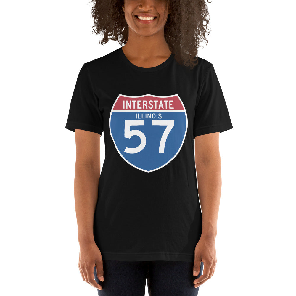 Unisex t-shirt - Interstate 57