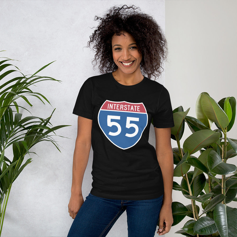 Unisex t-shirt - Interstate 55