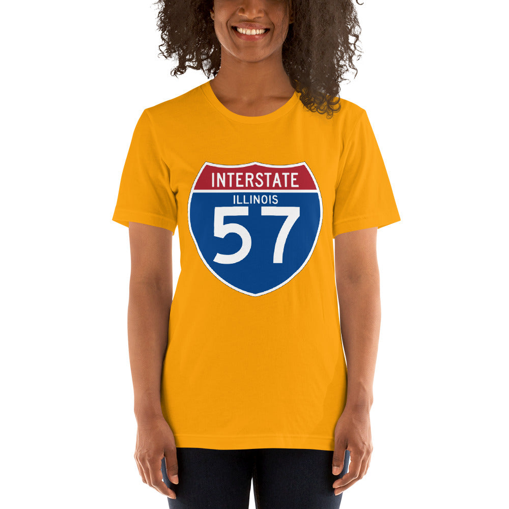 Unisex t-shirt - Interstate 57