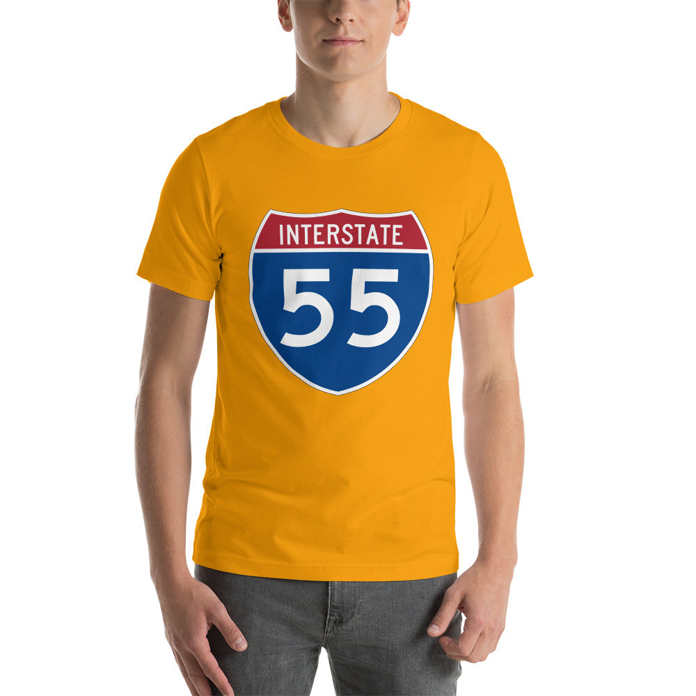 Unisex t-shirt - Interstate 55