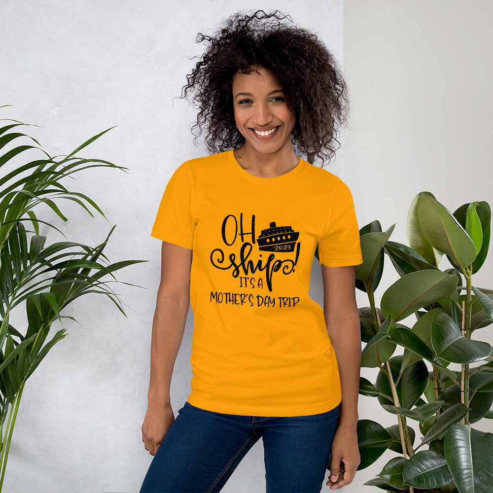 Unisex t-shirt-Mother's Day Celebration With Island Vibes Cruise T-shirt-Oh Ship It's A Mother's Day Trip