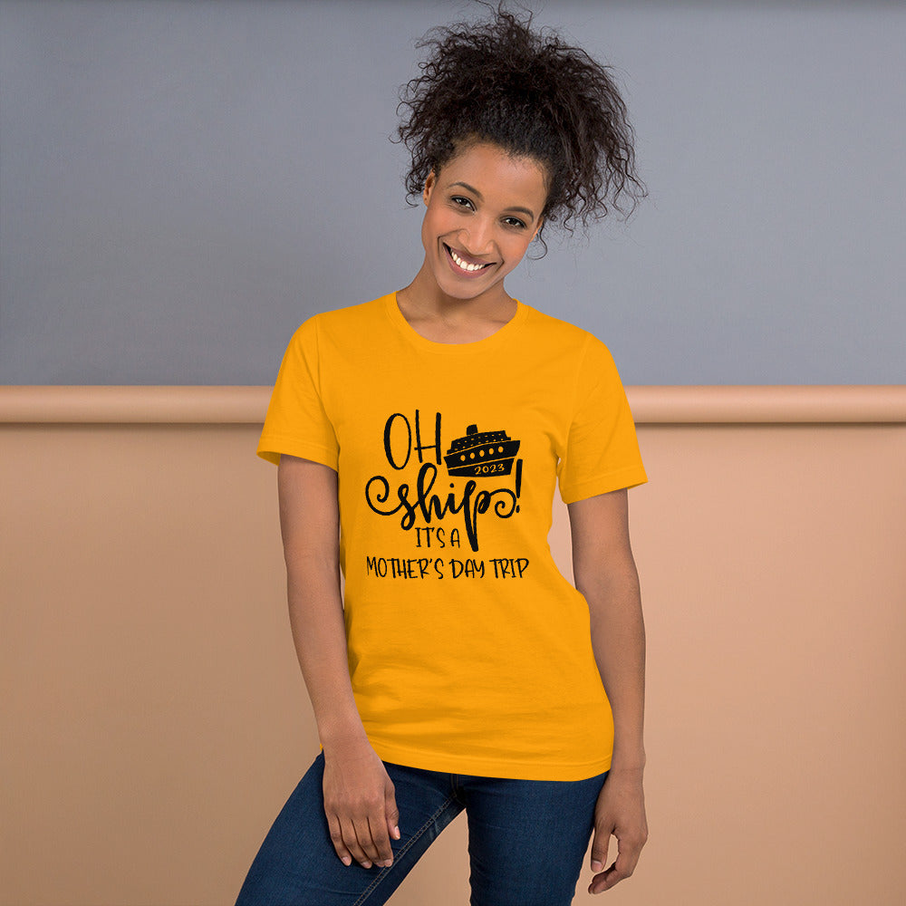 Unisex t-shirt-Mother's Day Celebration With Island Vibes Cruise T-shirt-Oh Ship It's A Mother's Day Trip