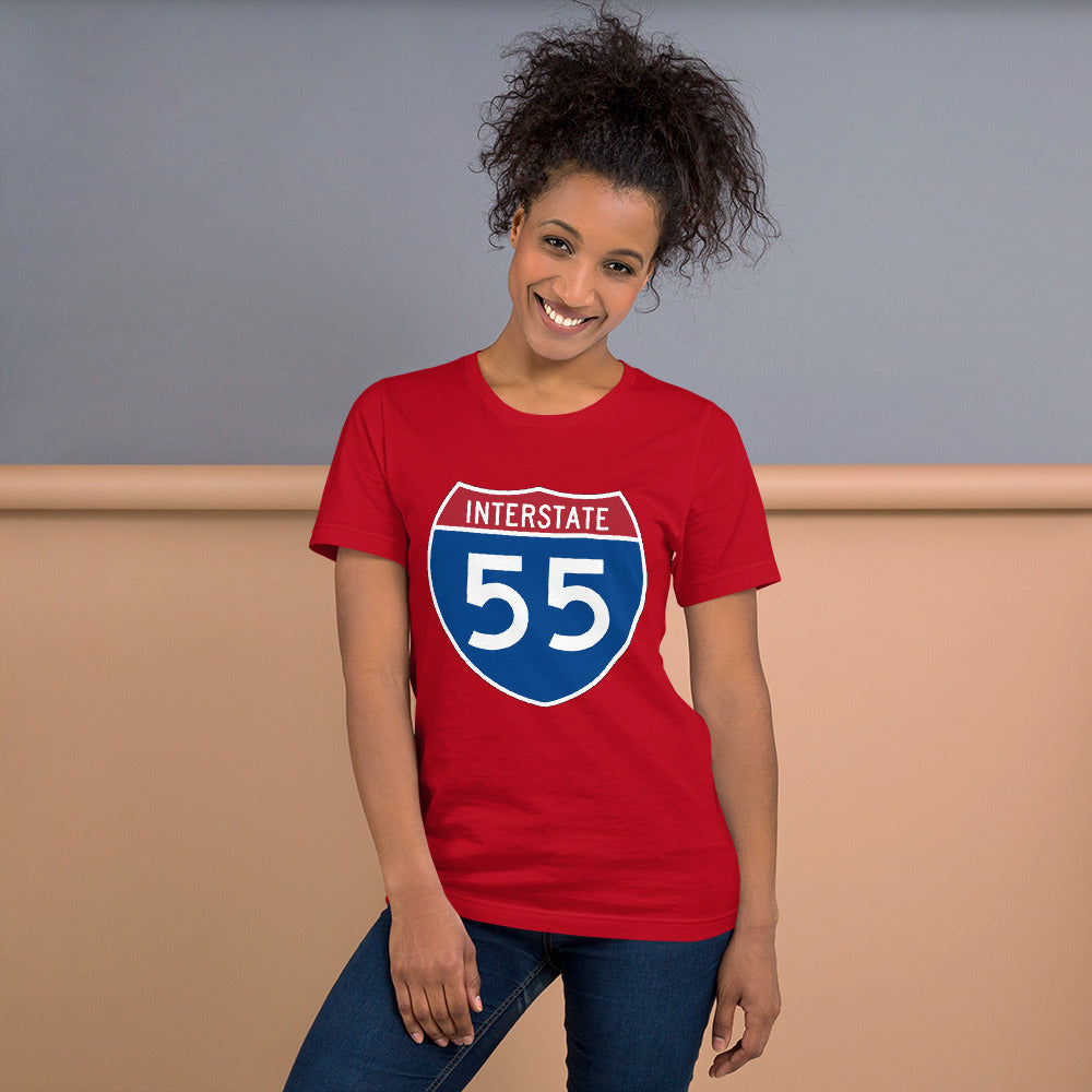 Unisex t-shirt - Interstate 55