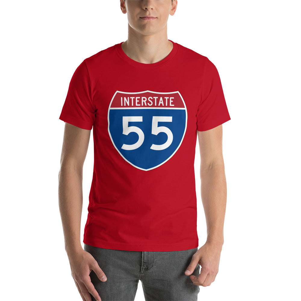 Unisex t-shirt - Interstate 55