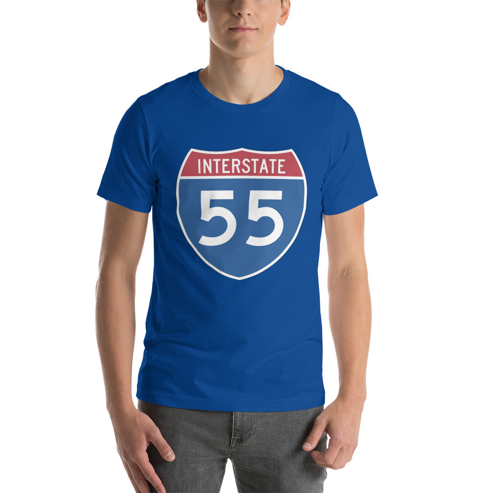 Unisex t-shirt - Interstate 55