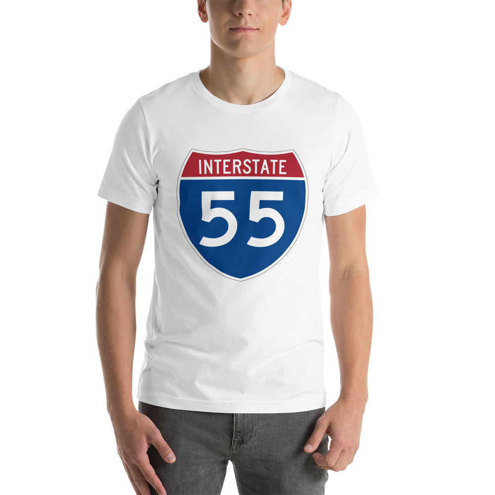 Unisex t-shirt - Interstate 55